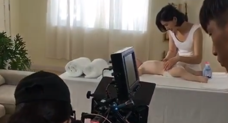 中国童星站主推儿童演员参加《德国哈罗闪护肤品广告》的拍摄